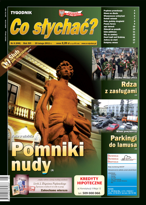 Okładka gazety Co słychać? - nr 8 (698) 2011